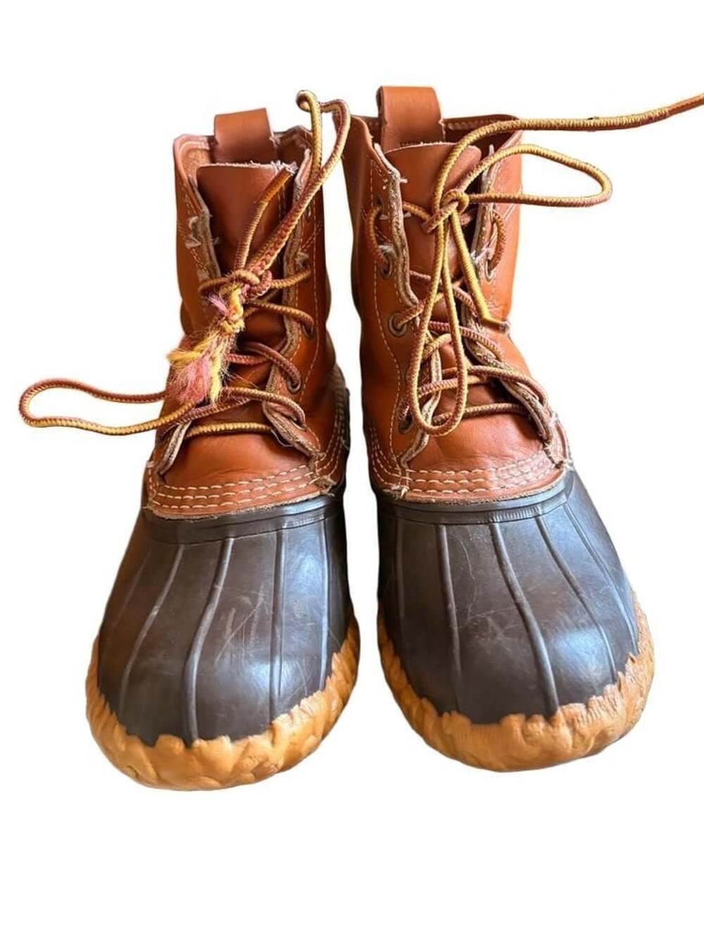 L.L. Bean Bean Boots 6 Inch Brown Leather Duck Boots